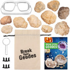 Dr  Daz Geode Crystal Rock Kit Break Your Own 10 Premium Geodes Large Set Geode