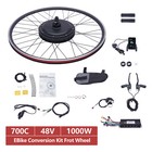 48v Ebike Conversion Kit 28 29 Inch Front Wheel   1000w Hub Motor Electric Bike