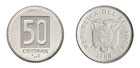 Ecuador 50 Centavos - 50 Sucres 6 Pieces Full Set  1988-1991  Km  89-94  Mint
