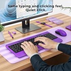 Silent Wireless Keyboard And Mouse Combo - Keyboard With Large Print Cover  2   