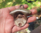 Vintage Coca Cola Starr X Bottle Opener Wall Mount Cast Iron Made In Usa Coke