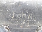 Vintage Black Metal Lunchbox    No Thermos