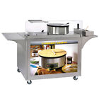 Equipex Mc-04 39  Stainless Steel Mobile Crepe Cart W  Front Glass Shield And   