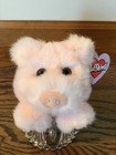 Vintage 1997 Swibco Puffkins Percy Pig New With Tags Plush Stuffed Animal Toy
