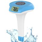 Digital Pool Thermometer Floating Easy Read  Ipx-8 Waterproof  Solar Powered Dig