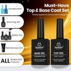 Beetles No Wipe Gel Top Coat And Base Coat Set For Gel Nail Polish - 2pcs 15ml S