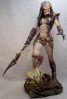 Unpainted Resin 1 6 Spear Woman Iron Blood 35cm Statue Figure Model In Stock