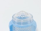 Vintage Torpedo Style  Deco Bullet Blue Glass Lamp Light Shade 9  Very Good