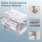 Infant Baby Changing Table Folding Diaper Station Nursery Organizer Grey