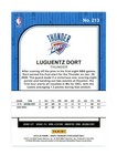 2019-20 Panini Nba Hoops Premium Stock Luguentz Dort  213 Rookie Rc
