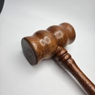 Vintage Wooden Gavel   Hand Turned Hardwood   Judge   Auction   Ceremonial Malle
