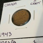 Lot Of 5 Canadian 1 One Cent Coins 1943 1947 1951 1959 1964 Elizabeth Ii George 