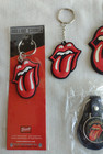 Lot Of Rolling Stones Buttons  Guitar Pick Pendant  Keychains    Pin