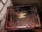 Dybbuk Box   Reliquary   Antique Waxed Eagle Cigar Box  Possibly Haunted