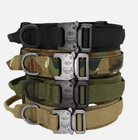 1 5  wide Nylon Dog Collar Tactical Metal Buckle Military Heavy Duty Canine Pet