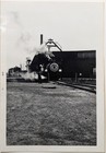 Vintage 1970 Steam Locomotive Train Photo Rail Yard Engine Steam Venting Apr 70