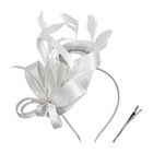 Fascinator Hat Women Tea Party Headband Hats Cocktail Flower Hair Clip W Feather