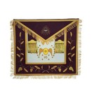 95th Degree Memphis Misraim Regalia Set     Maroon   Gold Hand Embroidery