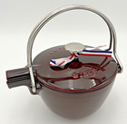 Staub Enameled Cast Iron 1 Quart Round Tea Pot kettle - Grenadine - New 