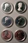 Proof Dollar Canada Silver Lot Of 6 1974 1975 1976 1977 1978 1983 World Coins