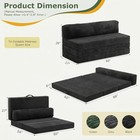 6 Inch Tri-folding Mattress Queen Futon Sofa Bed Convertible Foldable Mattress