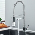 Kitchen Faucet Stainless Steel Sink Tap Single Handle Pull Out   Down Sprayer