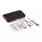 12pcs Pedicure   Manicure Set Nail Clippers Cleaner Cuticle Grooming Kit Case