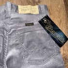 Vtg Wrangler Pants Corduroy Reg Straight Leg Gray 70s Youth Nos Student 26 32