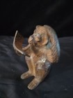 Vintage Cast Iron Monkey  Reading A Book  Beautiful 
