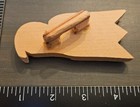 Vintage Boy Scout Bsa Hand Carved Wooden Eagle Head Neckerchief Slide