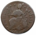 1787 Connecticut Copper  Draped Bust Left  Miller 33 34-z 11  R5-  Pcgs Vf35