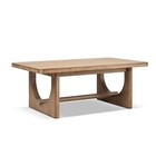 Pemberly Row 47  Reclaimed Pine Wood Coffee Table In Antique Natural Brown