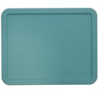 Pyrex 7212-pc 11-cup Jade Dust Green Round Bpa-free Plastic Lid  2-pack 