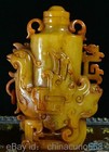 5 6  Old China Tianhuang Shoushan Stone Carving Phoenix Bird Beast Statue