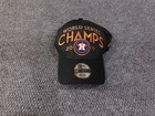 Houston Astros Hat Cap Fitted Mens One Size Mlb 2017 World Series Champs New Era