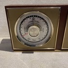 Vintage Taylor Co  Thermometer Barometer Humidity Weather Station  Mahogany Wood