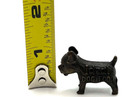 Vintage Ideal Dog Food Metal Good Luck Charm Boston Terrier Dog Figure