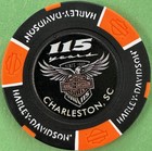 2018 Harley Davidson 115th Anniversary Poker Chip Low Country Hd South Carolina