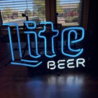 Miller Lite Beer Neon Sign Lamp 16x10 Bar Top Or Shelf Or Window Decor Light