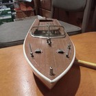 Vintage 1950s-1960s Ito Speed Boat Japan Wooden Battery Operated Engine 13 Inch
