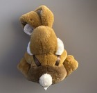 Vintage Dan Dee Stuffed Easter Bunny Rabbit Plush W tags 12    Tan Bow Overalls
