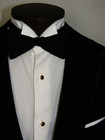 Mens Sz 38r Tailored Ermenegildo Zegna Italy 1bf Black Tuxedo Dinner Jacket 38