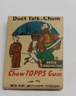 Vintage Matchbook Topps Gum Full Book Front Strike 