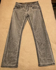 Rock Revival Mens Jeans Size 32 Jovanny Slim Straight  stretch  In Gray