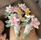Soft Plush Flower Bouquet Stuffed doll toy Cute Gift For Girls Birthday Wedding 