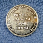 1982 World Fair Arcade Video Token - Carnival World Knoxville Tn