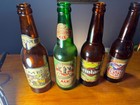 Lot Of Four Vintage Ca Original Beer Bottles  Empty