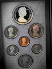 1989 Royal Canadian Mint Proof Set 7 Coins W  Silver Dollar Coa   Box