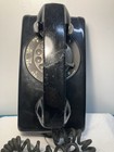 Black Rotary Dial Wall Telephone Bell  Stromberg Carlson Works No Ringer    68 Vtg