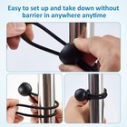 25-100 Pcs 6  9  Black Ball Bungee Bungie Cord Heavy Duty Canopy Tarp Tie Downs